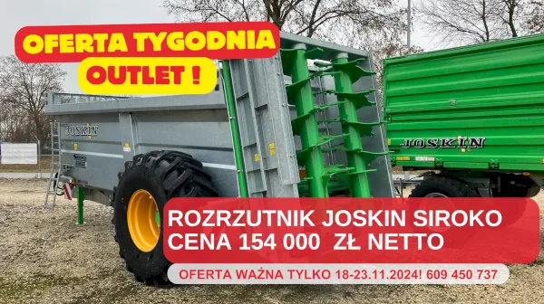 Rozrzutnik Joskin Siroko cena 154 000 zł netto